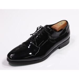 Suitsupply Black Patent Leather Tuxedo Formal Wedding Oxford Dress Shoes US 10